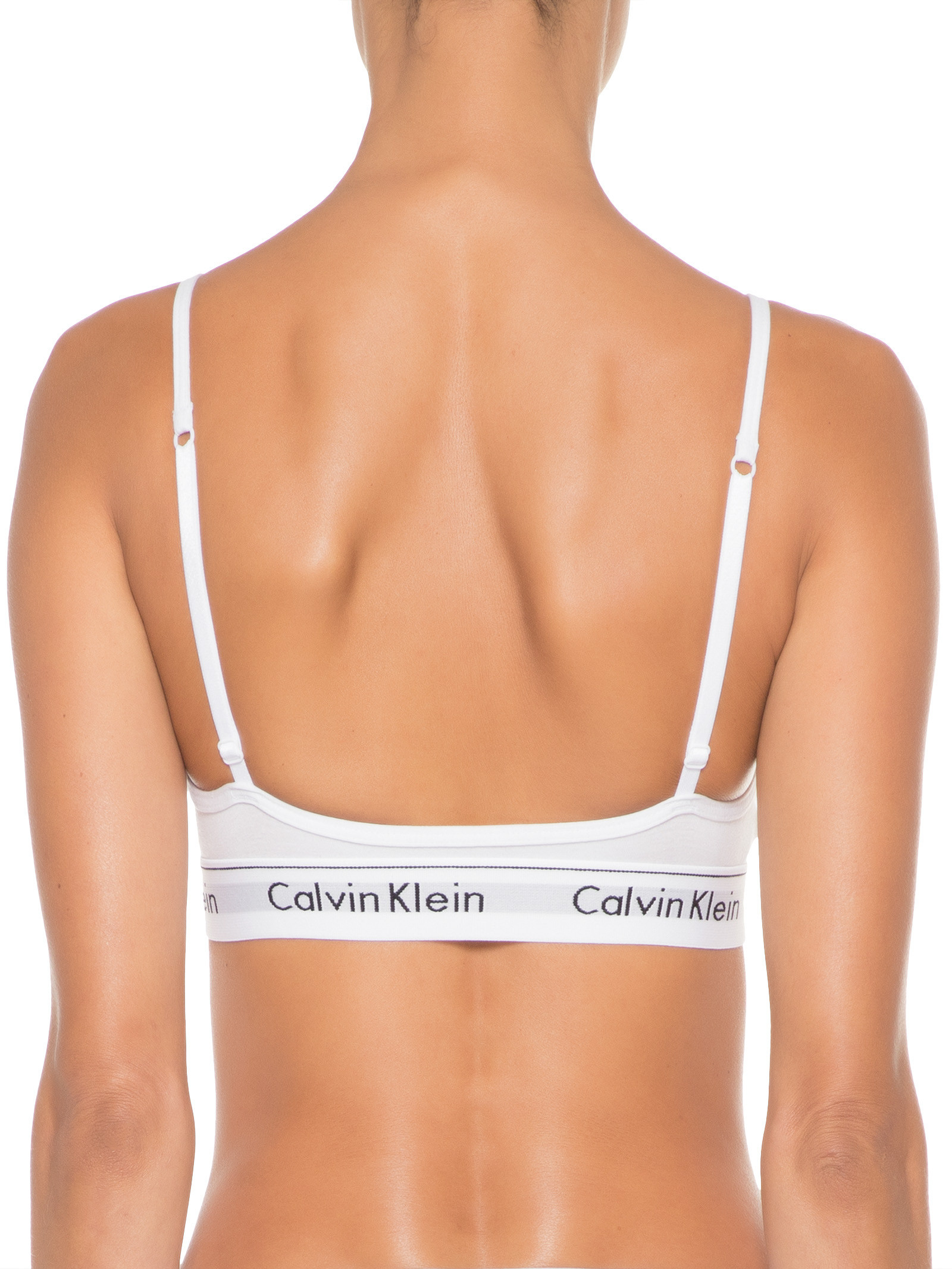 Top Alongado Calvin Klein Modern Cotton Fio - Top Alongado Calvin
