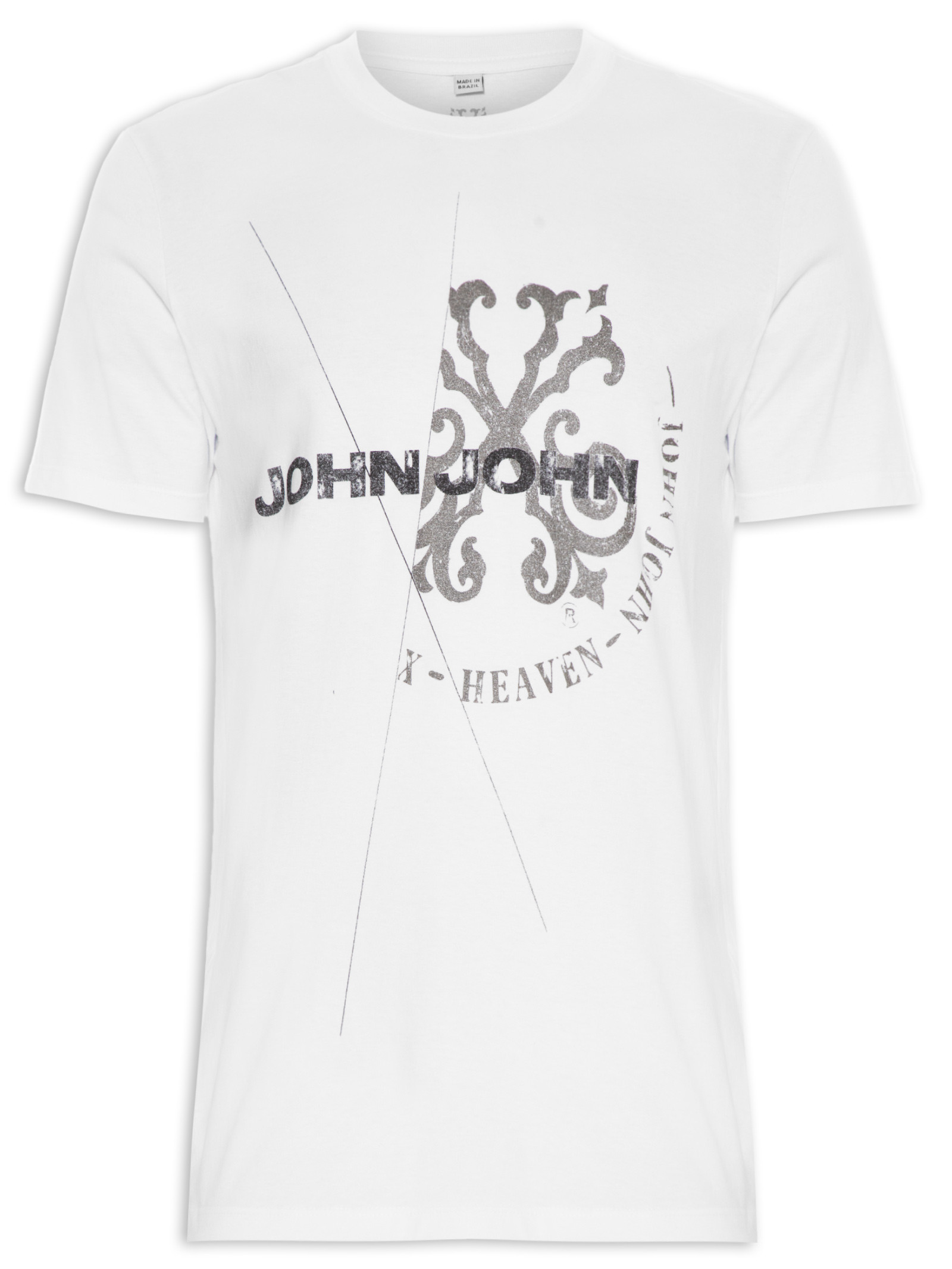T-shirt Masculina Rg New Botone - John John - Branco - Shop2gether