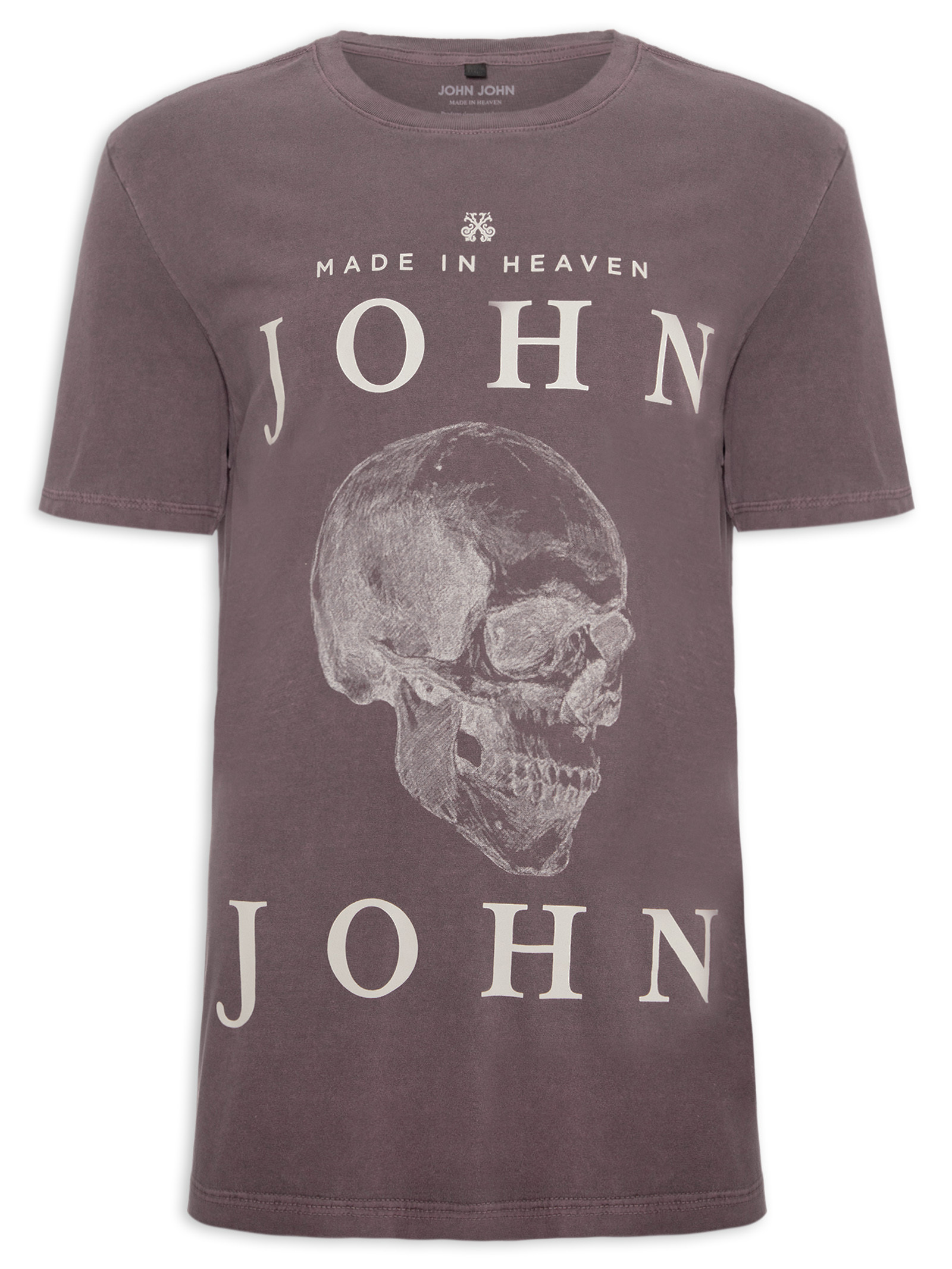 T-Shirt Masculina Rx Skull Draw - John John - Vinho - Shop2gether