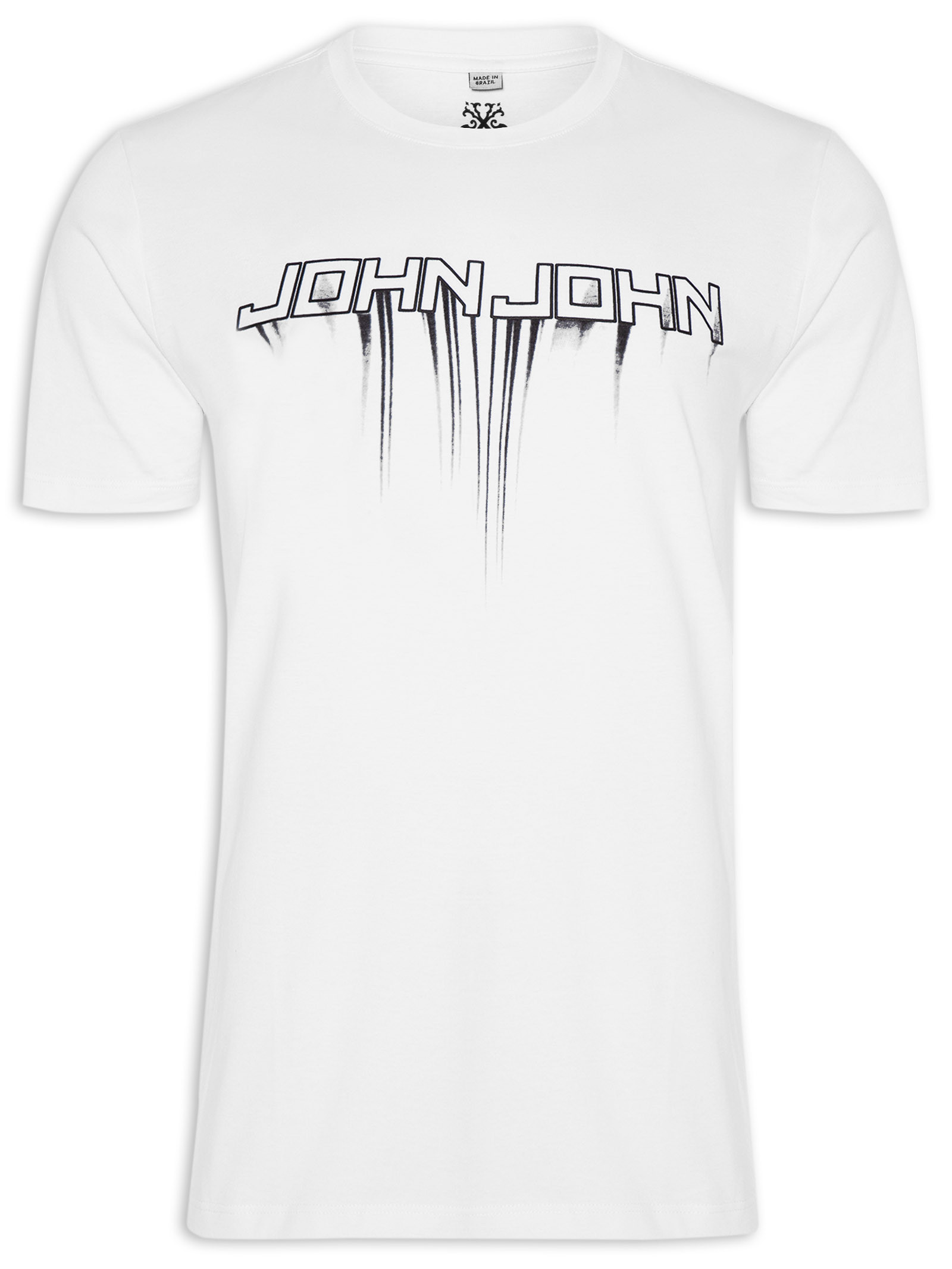 Camiseta John John Masculina JJ Logo Branca - Branco