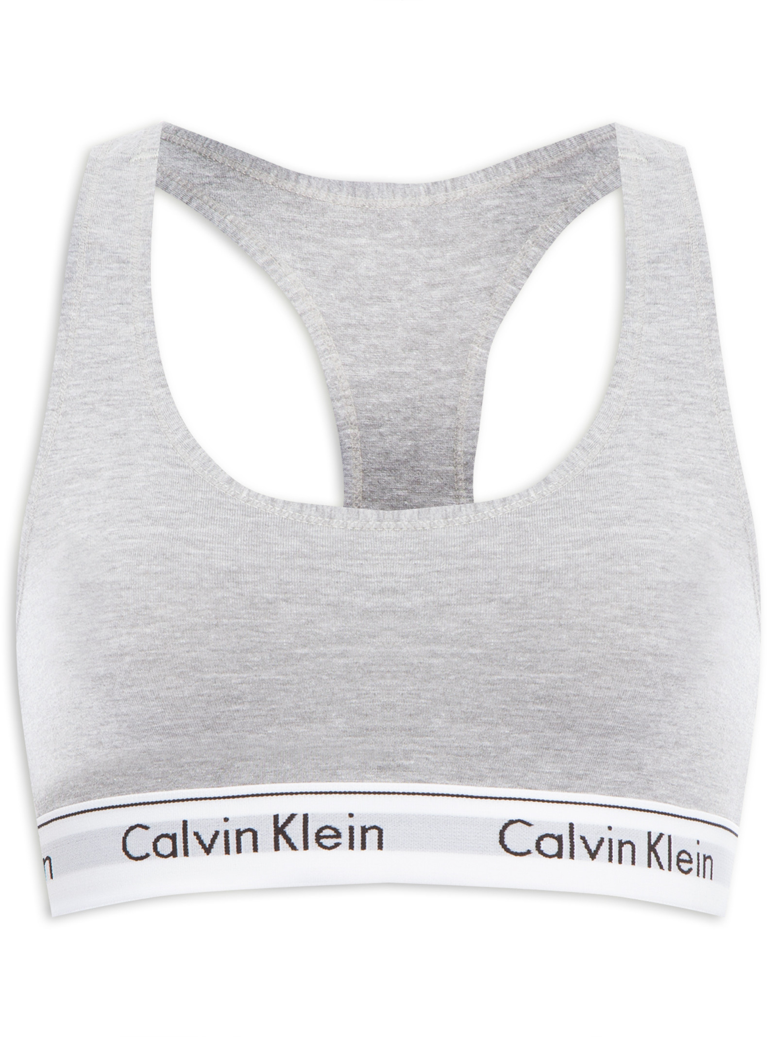 Calcinha Tanga Larga Modern Cotton - Calvin Klein Underwear - Cinza -  Oqvestir