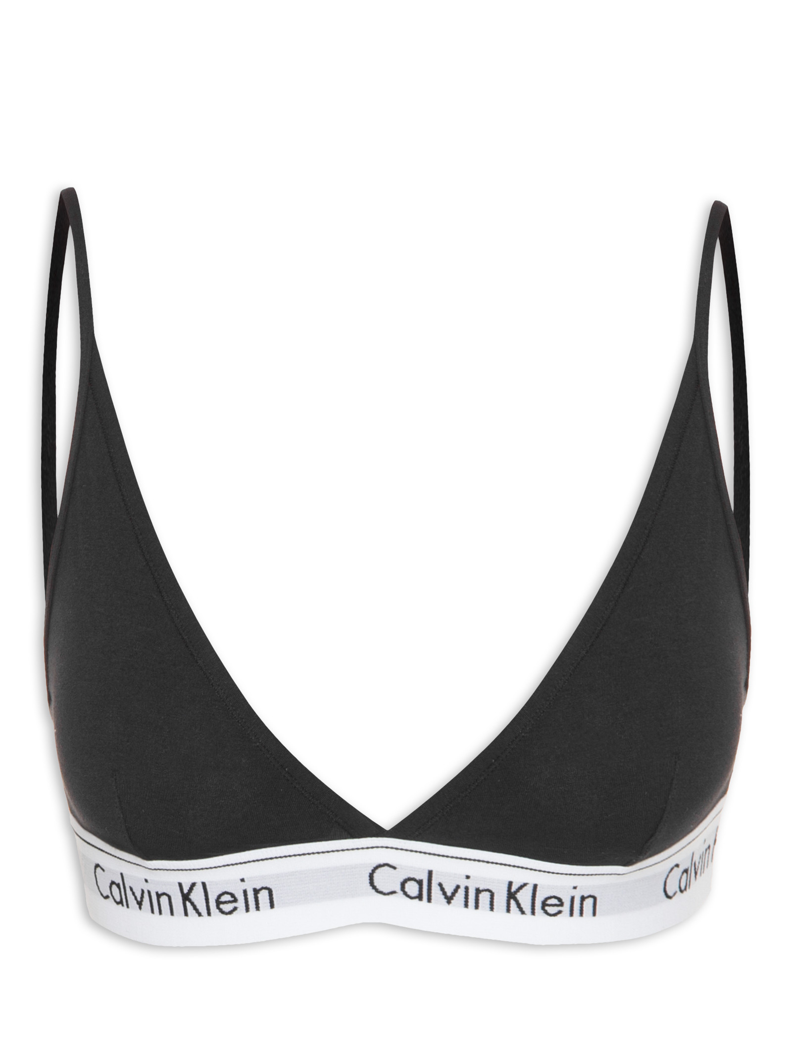 Top Triângulo Modern Cotton - Calvin Kleans Underwear - Preto - Shop2gether
