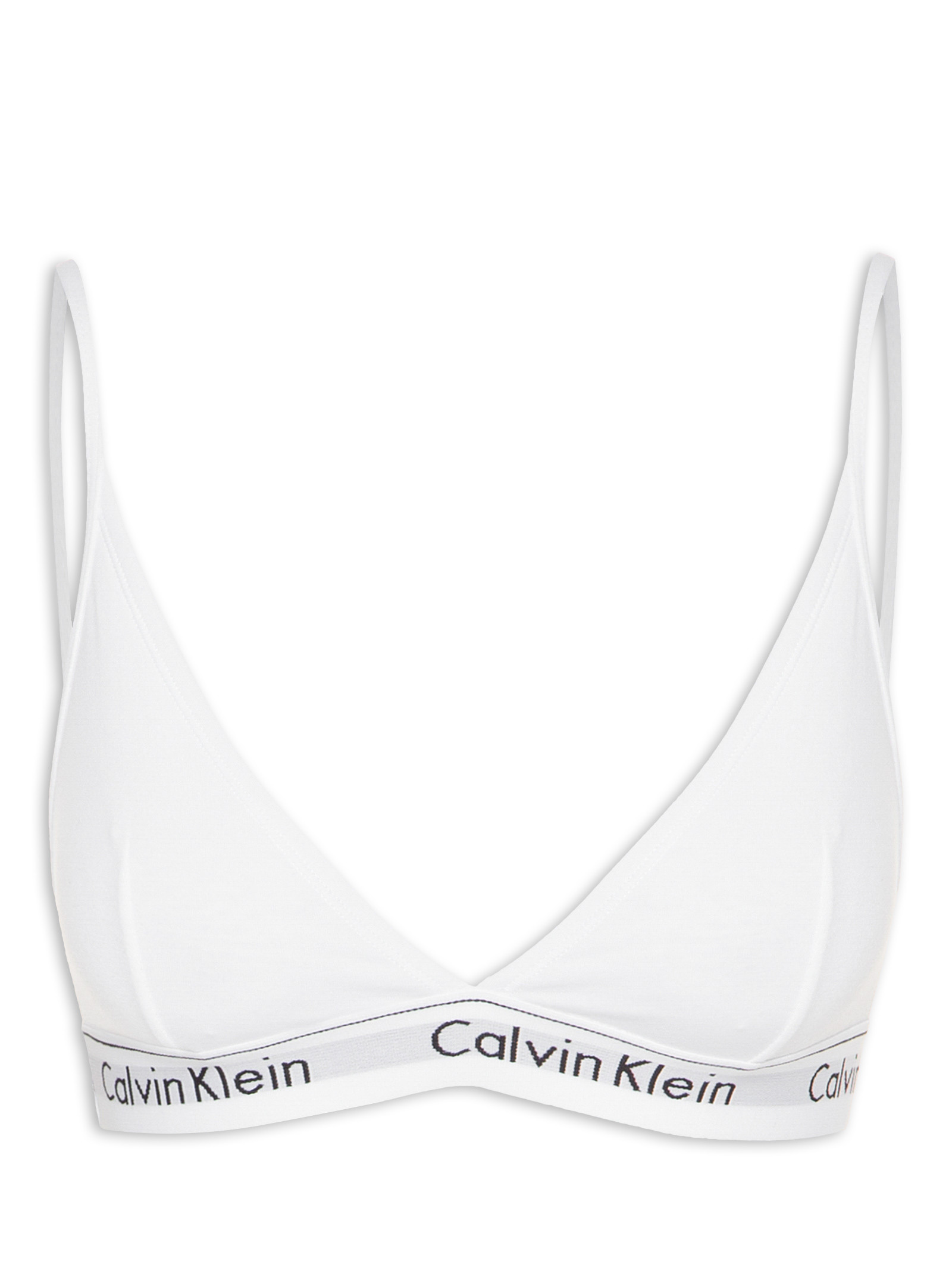 Top Triângulo Modern Cotton - Calvin Kleans Underwear - Branco - Shop2gether