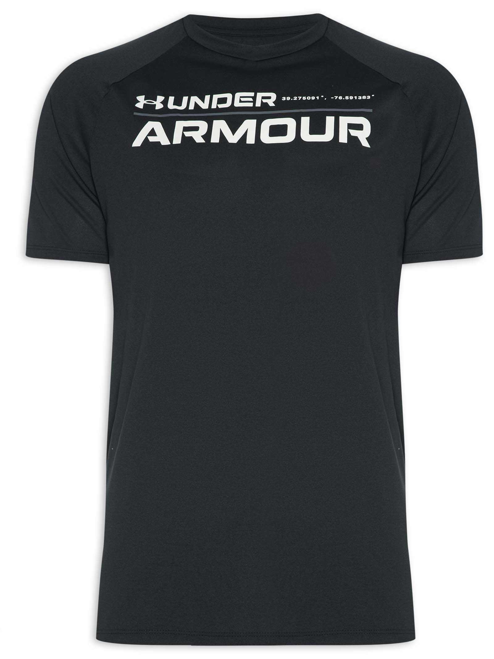 Camiseta Masculina Ua Tech 2.0 Word - Under Armour - Preto