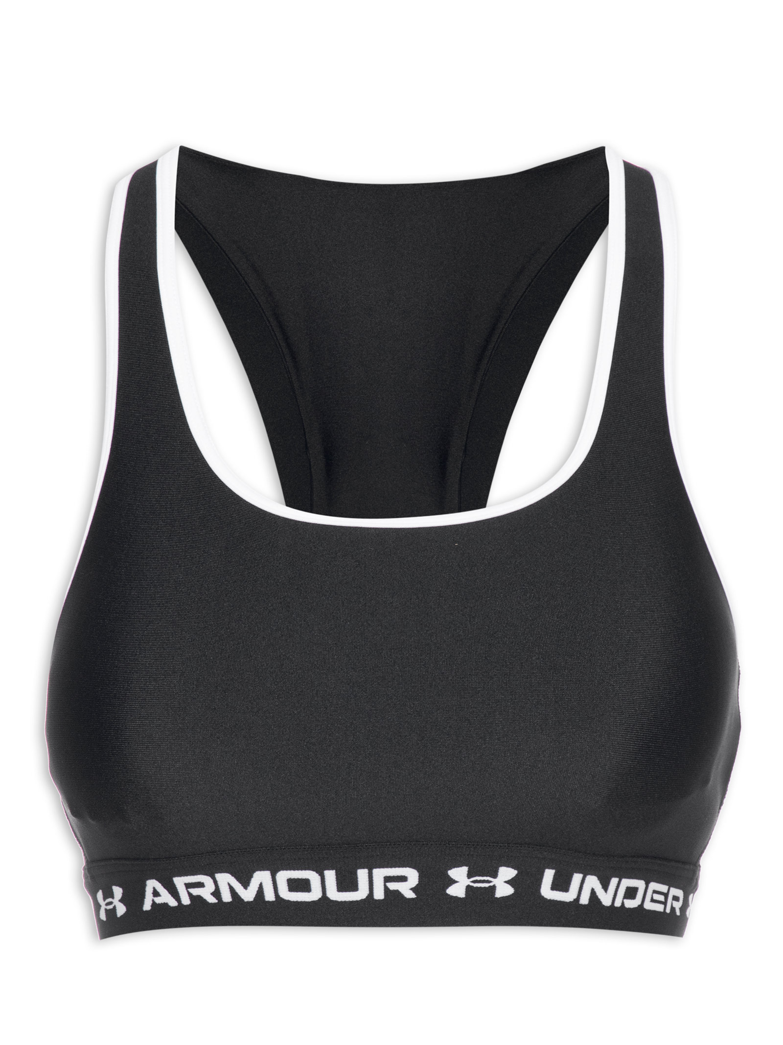 Top Under Armour Crossback Mid - feminino - branco, Under Armour