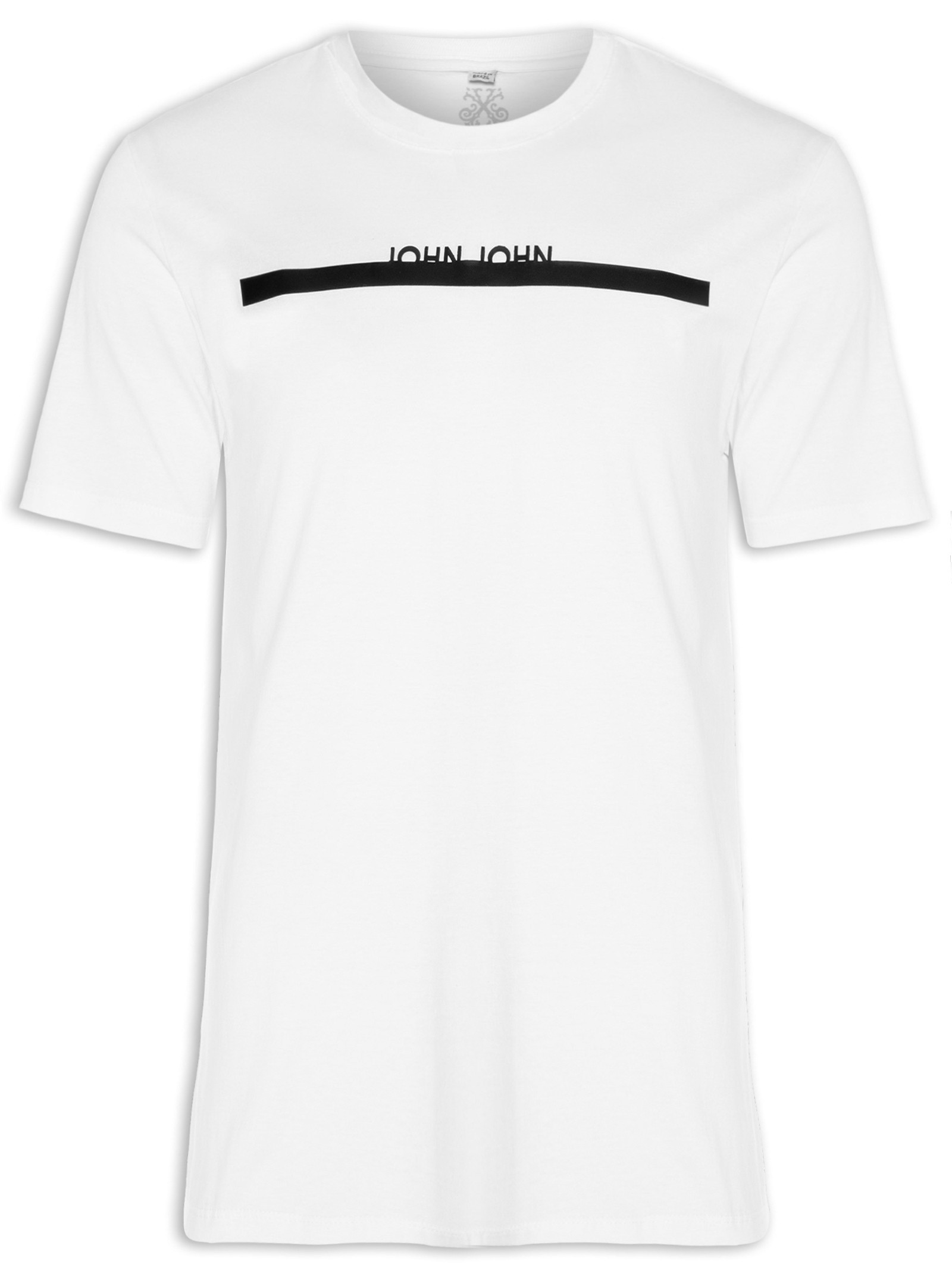 T-shirt Masculina Rg New Botone - John John - Branco - Shop2gether