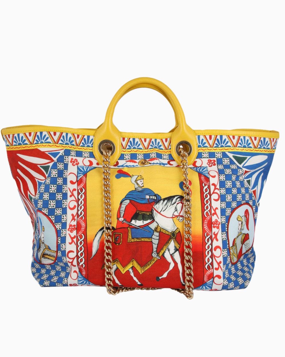 Bolsa Dolce & Gabbana Capri Caretto Canvas Estampada - Shop2gether