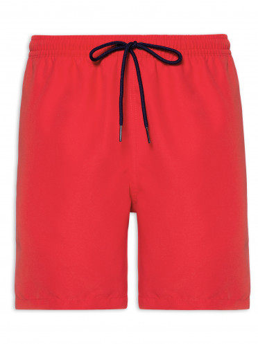 Short Masculino Beachwear Tactel Peletizado Tradicional  Essencial - Vermelho