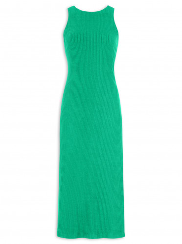 Vestido Decote Costas Ribana - Verde