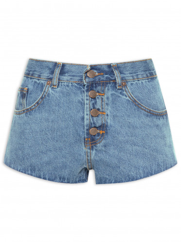Short Feminino Jeans Mini - Azul