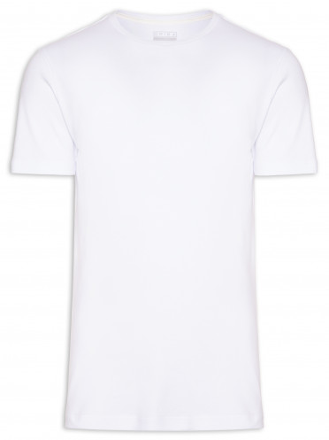 Camiseta Malha Dupla Gola C Branca