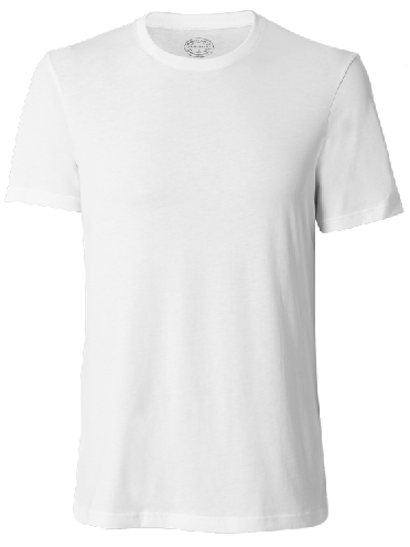 Camiseta De Manga Curta Gola De Algodao Supima® - Branco
