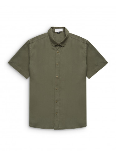 Camisa Liocel Manga Curta Verde Médio