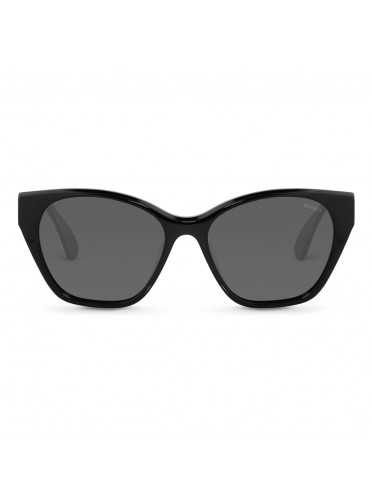 Óculos de Sol Gatinho Vivara em Acetato Preto e Branco