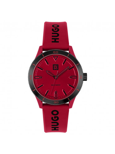 Relógio Hugo Masculino Borracha Vermelha 1520027