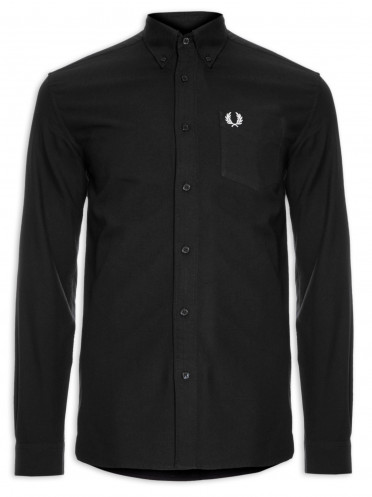 Camisa Masculina Oxford - Preto