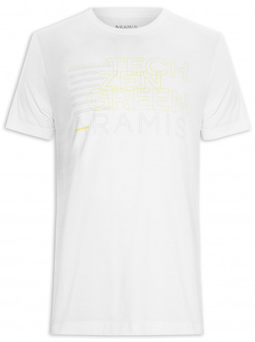 Camiseta Masculina Estampa Pilares - Branco