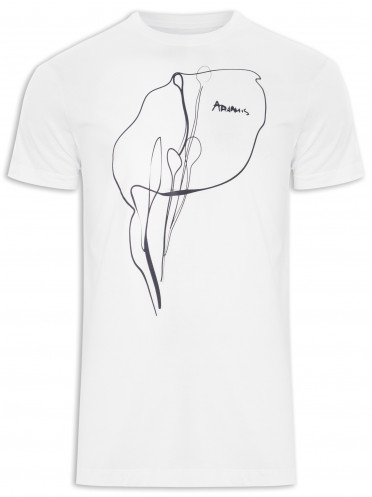 Camiseta Masculina Estampa Calla Lily - Branco