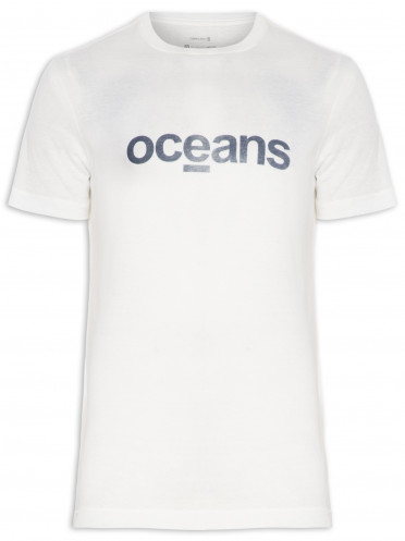 T-shirt Masculina Pet Oceans - Branco