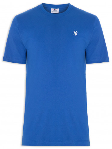 Camiseta Masculina Mini Bordado Neyyan - Azul