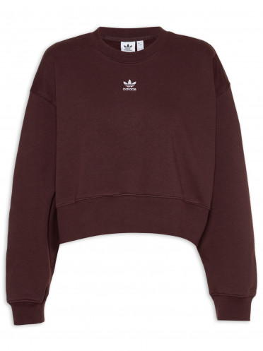 Blusa Feminina Sweater Cropped - Marrom