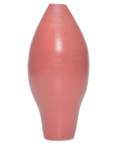 Vaso Botão De Hibisco Em Cerâmica - Rosa