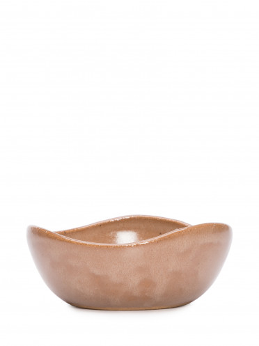 Bowl Onda P Em Cerâmica - Marrom