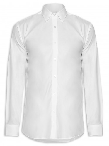 Camisa Masculina Regular Fit Algodão Pima - Branco