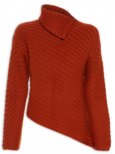 Casaco Feminino Engrave Sweater - Laranja