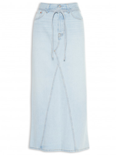 Saia Iconic Long Skirt Belt - Azul