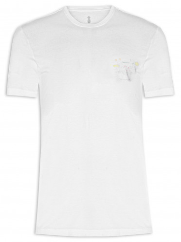 T-shirt Masculina Silkada Beach Ride - Off White