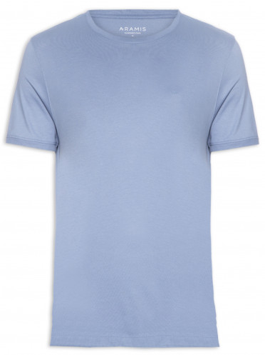 Camiseta Masculina Jersey Algodão Pima Surton - Azul
