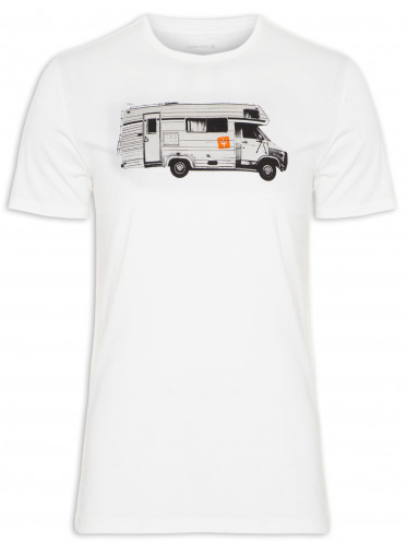 T-shirt Masculina Stone Vehicle - Branco