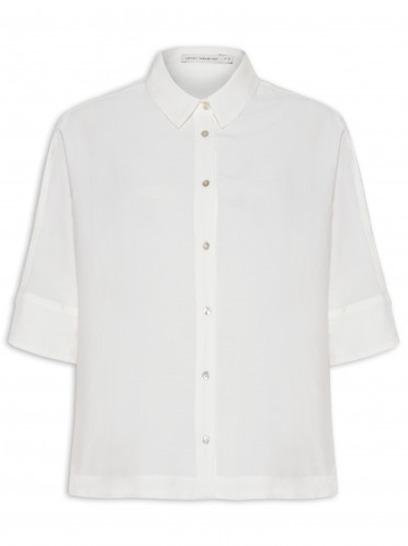 Camisa Feminina Ampla - Off White