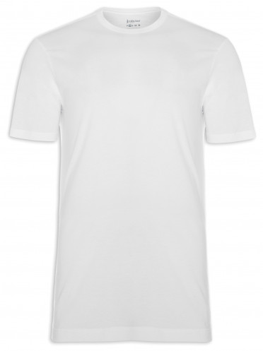 T-Shirt Masculina Pima Gola Careca - Branco