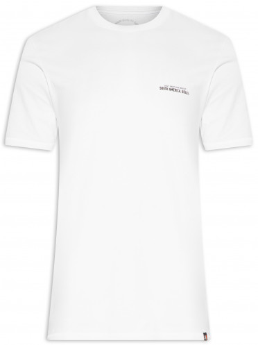 Camiseta Masculina Mapa - Branco