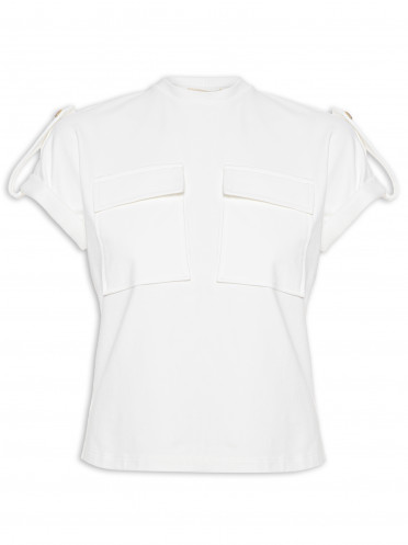 T-shirt Feminina Tais - Off White