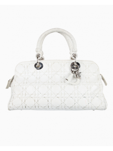 Bolsa Dior Soft Stitch E/W Lady Dior Off White