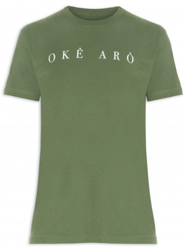 T-shirt Masculina Vintage Oke Aro - Verde