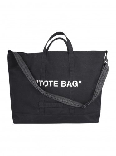 Bolsa Off White "Tote Bag" Preta