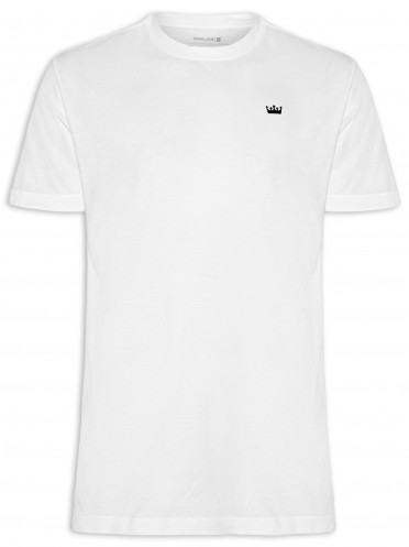 T-shirt Masculina Stone Patchwork Crown - Branco