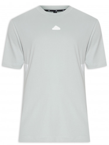 Camiseta Masculina Future Icon 3 Stripes - Cinza