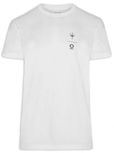 T-Shirt Masculina Stone Bandeira Mergulho - Branco