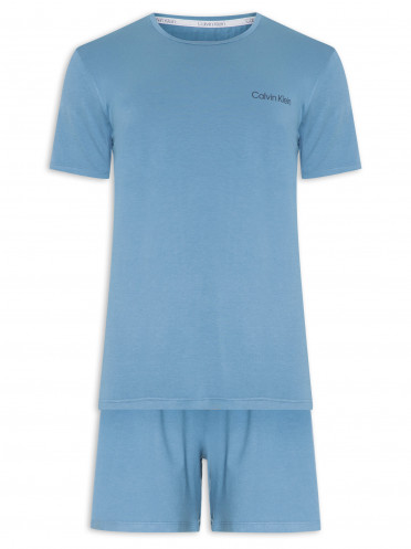 Pijama Masculino Bermuda Viscolight - Azul