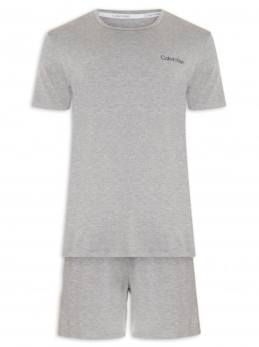Pijama Masculino Bermuda Viscolight - Cinza