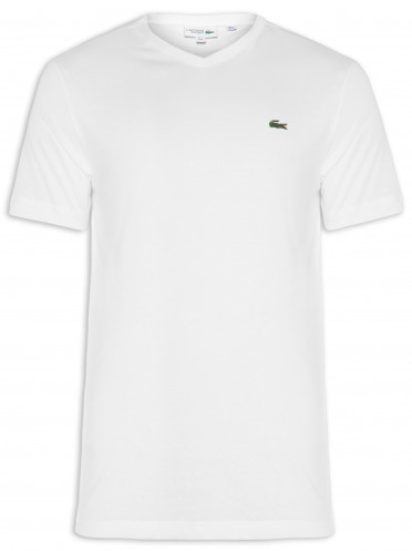 T-shirt Masculina Gola V - Branco