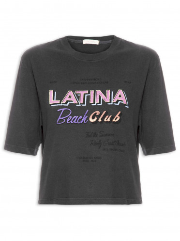 T-shirt Feminina Latina - Preto