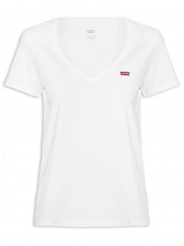 T-Shirt Feminino Perfect V Neck Tee - Branco 