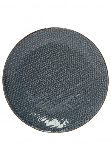 Prato Raso Tissu Em Cerâmica 1 Unidade - Azul 