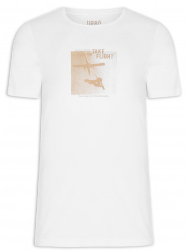 Camiseta Masculina Take Flight - Branco